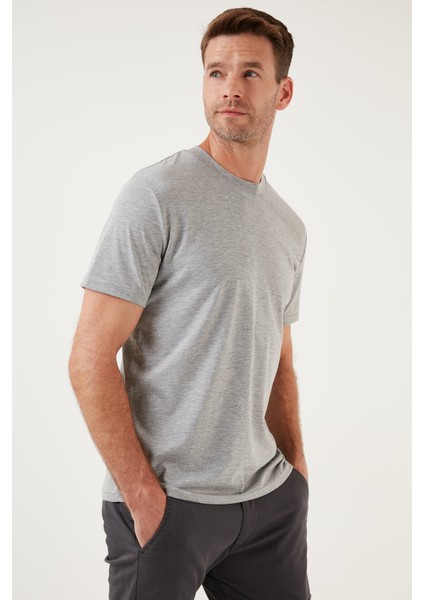 Pamuklu Regular Fit Bisiklet Yaka Basic T Shirt Erkek T Shirt 59020201 fiyatları