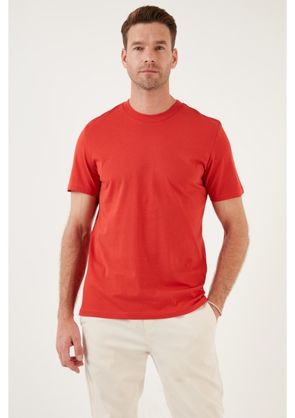 Pamuklu Regular Fit Bisiklet Yaka Basic T Shirt Erkek T Shirt 59020201 fiyatları
