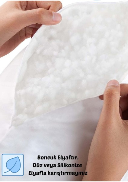 Antialerjik 50 x 70 Boncuk Slikon Yastık 1000 Gr 5 Adet