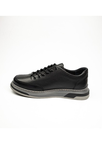 2007 Siyah Deri Erkek Günlük Ayakkabı modelleri