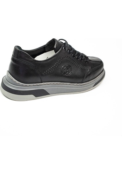 2007 Siyah Deri Erkek Günlük Ayakkabı fırsatları