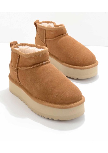 Camel Leather Kadın Bot & Bootie HP0144094302