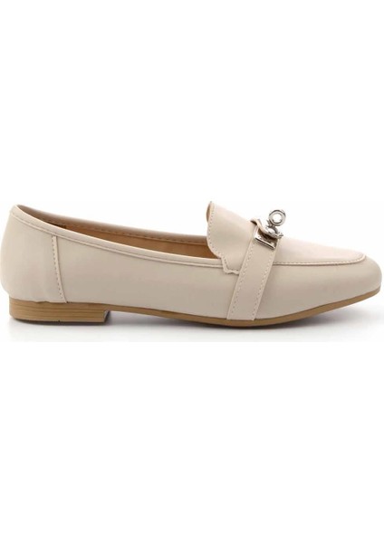 Bej Kadın Loafer Ayakkabı K01503742409
