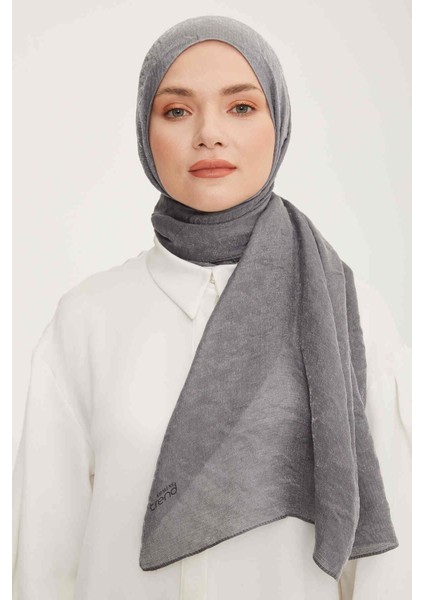 Trend Gri Düz Renk Pırıltı Şal 1 - 23021 modelleri
