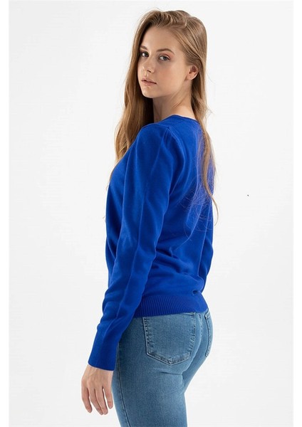 Kadın Kazak Saks 23K0244K1 fiyatları