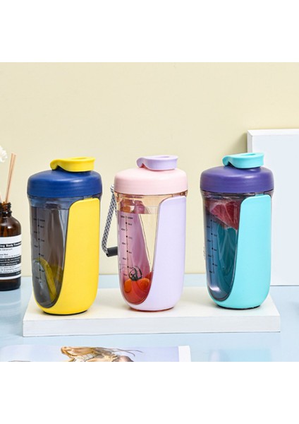 550 ml Taşınabilir Plastik Çalkalayıcı Bardak Ölçekli Milkshake Protein Tozu Spor Spor Hediye Su (Yurt Dışından) fiyatları