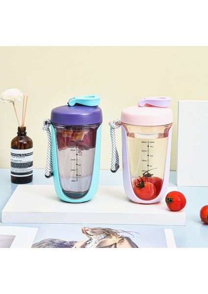 550 ml Taşınabilir Plastik Çalkalayıcı Bardak Ölçekli Milkshake Protein Tozu Spor Spor Hediye Su (Yurt Dışından) fırsatları