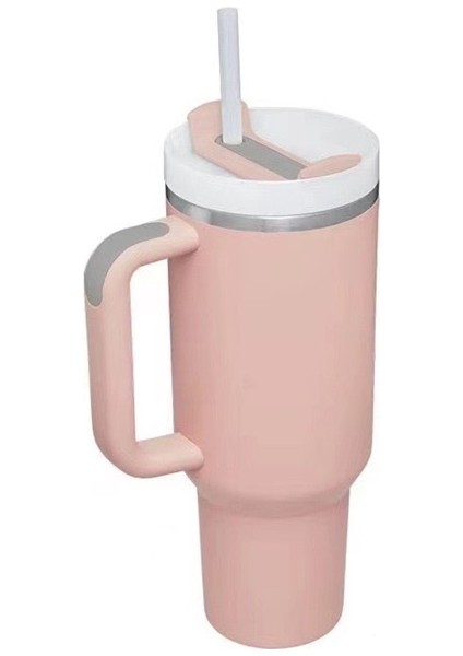 40OZ Ikinci Nesil Kulplu Araba Bardağı 304 Paslanmaz Çelik Büyük Kapasiteli Termos Bardak (Yurt Dışından)