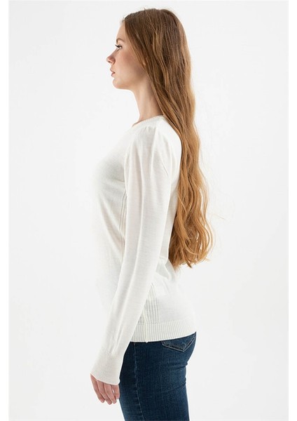 Kadın Kazak Ekru 23K0245K1 fırsatları