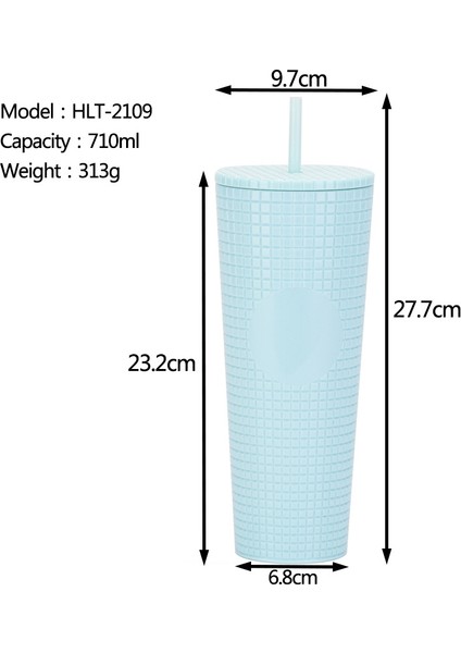 710ML Durian Bardak Mısır Bardağı Yaratıcı Plastik Hasır Bardak Yüksek Değerli Moda Su Bardağı (Yurt Dışından)