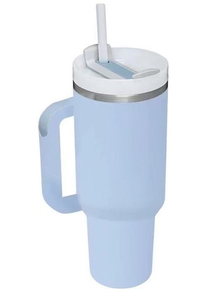 40OZ Ikinci Nesil Kulplu Araba Bardağı 304 Paslanmaz Çelik Büyük Kapasiteli Termos Bardak (Yurt Dışından)