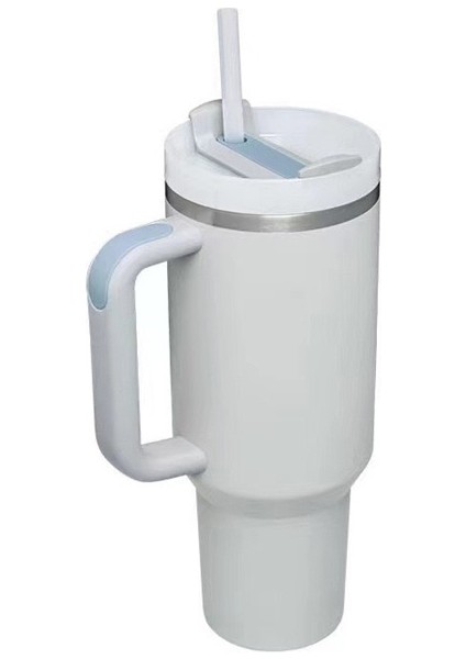 40OZ Ikinci Nesil Kulplu Araba Bardağı 304 Paslanmaz Çelik Büyük Kapasiteli Termos Bardak (Yurt Dışından)
