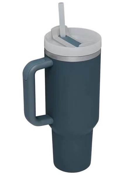 40OZ Ikinci Nesil Kulplu Araba Bardağı 304 Paslanmaz Çelik Büyük Kapasiteli Termos Bardak (Yurt Dışından)