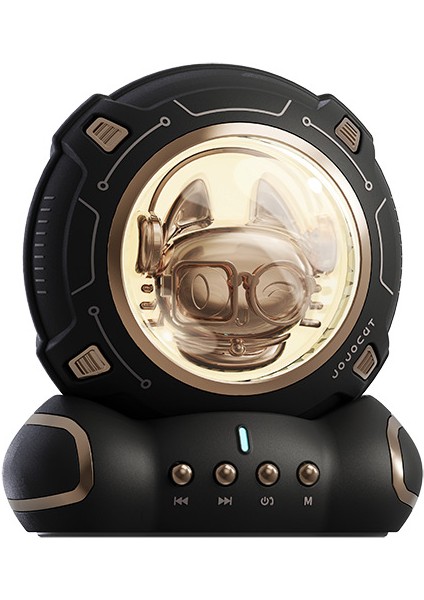 Bluetooth Küçük Hoparlör Astronot Uzay Miyav Ev Taşınabilir Masaüstü Dekorasyon Küçük Gece Lambası Gelgit Hediye Kartı Küçük Stereo (Yurt Dışından)