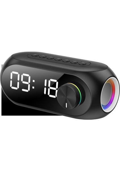 Kablosuz Ayna Saati Bluetooth Hoparlör Taşınabilir Küçük Ses Subwoofer Kartı Sınır Ötesi Hediye (Yurt Dışından)