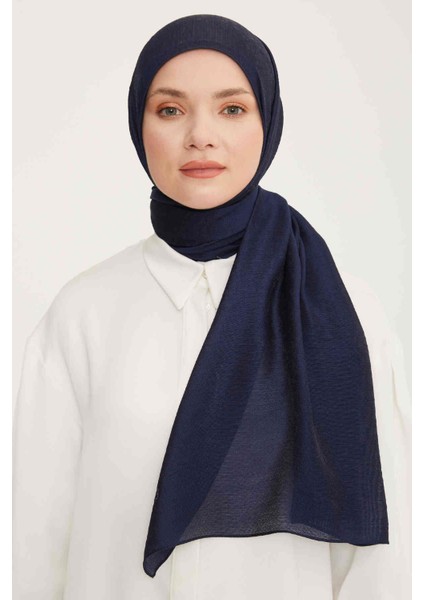Trend Lacivert Düz Renk Pırıltı Şal 1 - 23048 modelleri