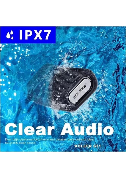 Su Geçirmez Bluetooth Hoparlör Açık Taşınabilir Sürme Kartı Subwoofer (Yurt Dışından) fırsatları