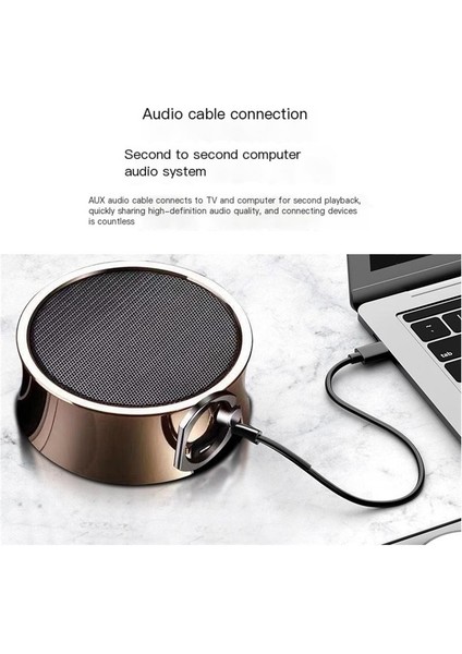 Bluetooth Hoparlör Taşınabilir Bilgisayar Kartı Ses Subwoofer Metal Küçük Çelik Tabanca (Yurt Dışından)