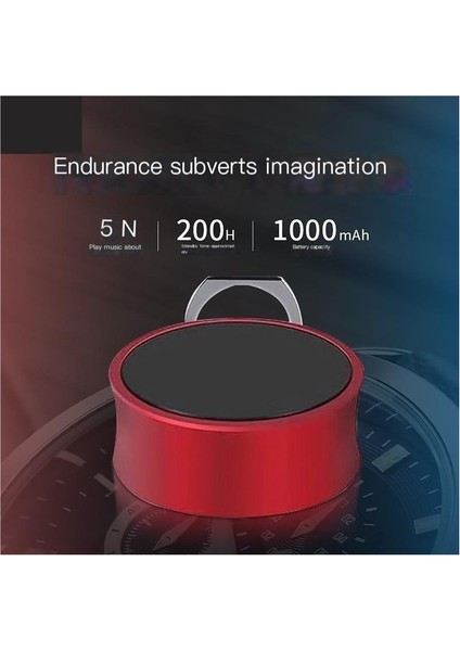 Bluetooth Hoparlör Taşınabilir Bilgisayar Kartı Ses Subwoofer Metal Küçük Çelik Tabanca (Yurt Dışından)