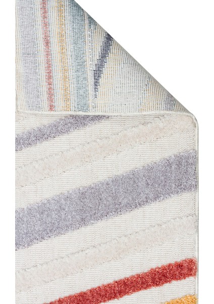 Terazzo Trz 05 Multy Hav Toz Vermez Yumuşak Dokulu Etnik Örgü Desenlere Sahip Modern Iskandinav Halı