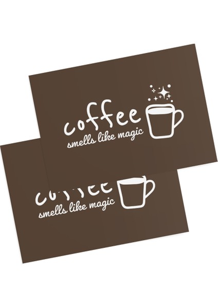 Kahve Temalı Motto Kartı / Kartpostal fiyatları