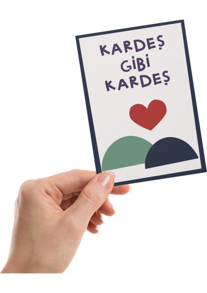Kardeş Motto Kartı / Kartpostal
