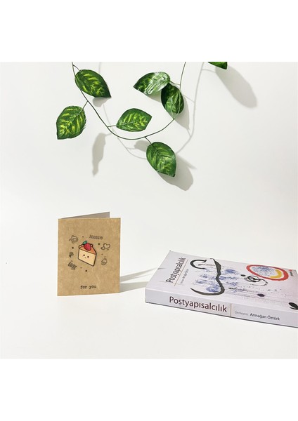 Pasta Illüstrasyonlu 3 Boyutlu Tebrik / Hediye Kartı