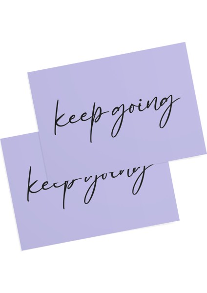 Keep Going Motto Kartı / Kartpostal fiyatları
