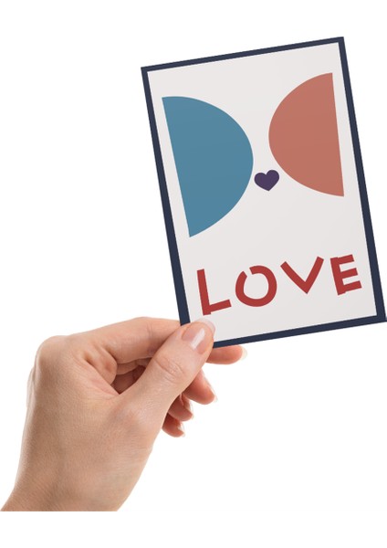 Love Motto Kartı / Kartpostal
