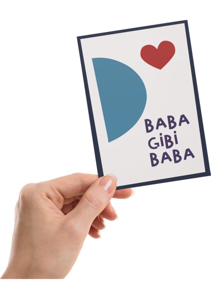 Baba Motto Kartı / Kartpostal
