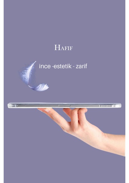 Apple iPad 10.2 (8.nesil-9.nesil) Uyumlu Kalemlikli Premium Standlı Katlanabilir Uyku Modu Özellikli Tablet Kılıfı