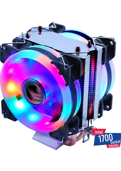 Freezer HD 2.0 AMD / INTEL Gaming Rainbow Kule Tipi İşlemci Fanı 95 W TDP