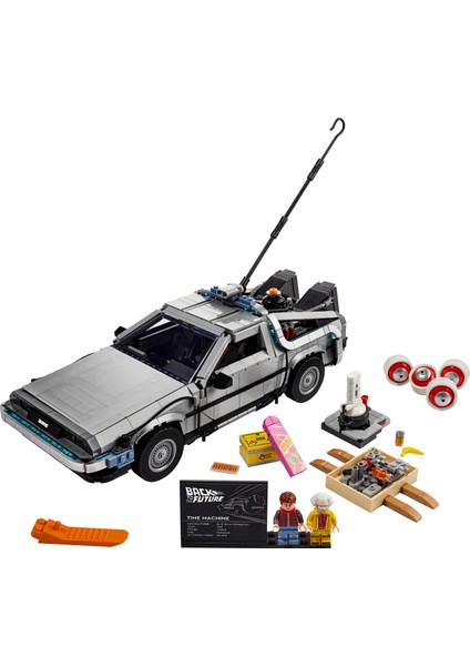 LEGO® Geleceğe Dönüş Zaman Makinesi 10300 - Back To The Future Hayranı Yetişkinler için Koleksiyonluk ve Sergilenebilir Yaratıcı Model Yapım Seti (1872 Parça)