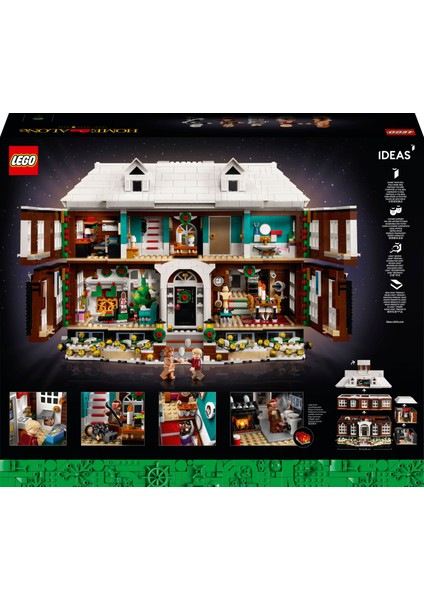 LEGO® Ideas Home Alone 21330 - Yetişkinler İçin Evde Tek Başına Film Evi İçeren Koleksiyonluk ve Sergilenebilir Yaratıcı Model Yapım Seti (3957 Parça)