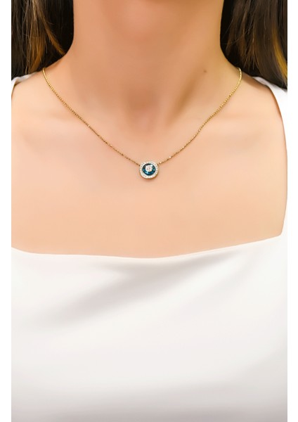 Nazar Boncuklu Kolye 14 Ayar A065260