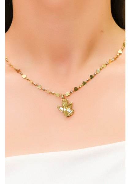 Kalpli Melek Kolye 14 Ayar A055413 fiyatları