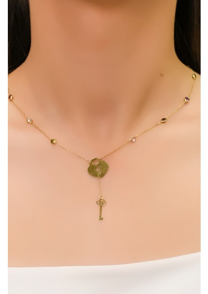 Kalp Anahtar Kolye 14 Ayar A043705 fiyatları