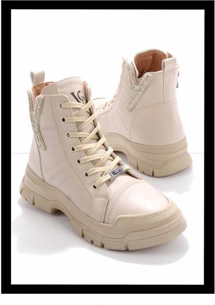 Bej Kadın Bot & Bootie K02566007809