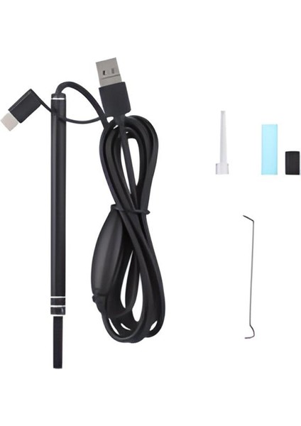 Otoskop Kulak Içi Kamera Usb/otg Endoskop Bağlantılı 6 LED Işık Ayarlı Endoskop 5,5mm Video Fotoğraf indirimleri