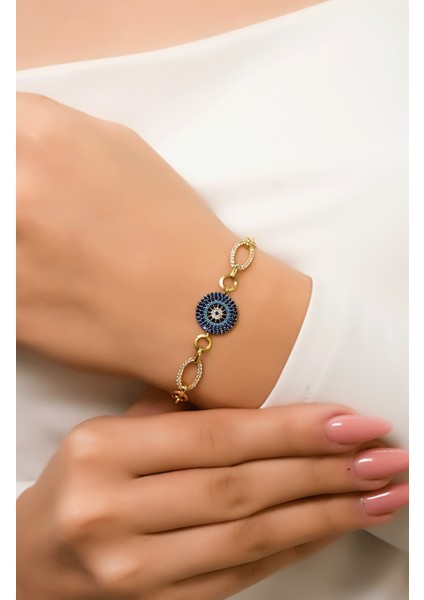 Nazar Boncuk Bileklik 14 Ayar A043495