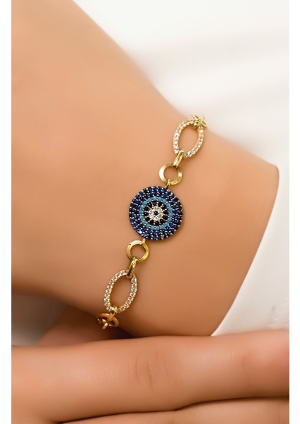 Nazar Boncuk Bileklik 14 Ayar A043495 fiyatları