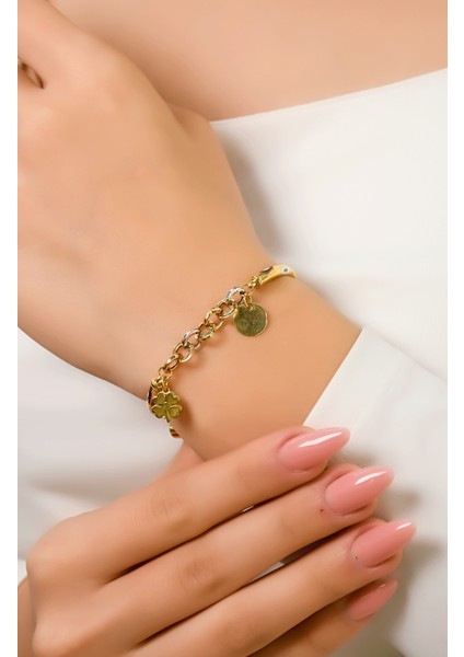 Modern Tarz Bileklik 14 Ayar A061982