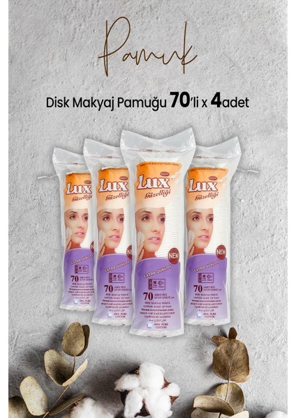 Disk Makyaj Pamuğu 70'li x 4 Adet