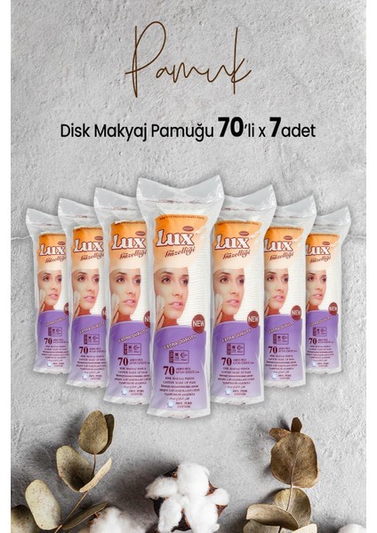 Disk Makyaj Pamuğu 70'li x 7 Adet