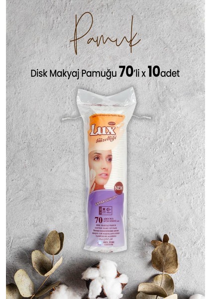 Disk Makyaj Pamuğu 70'li x 10 Adet