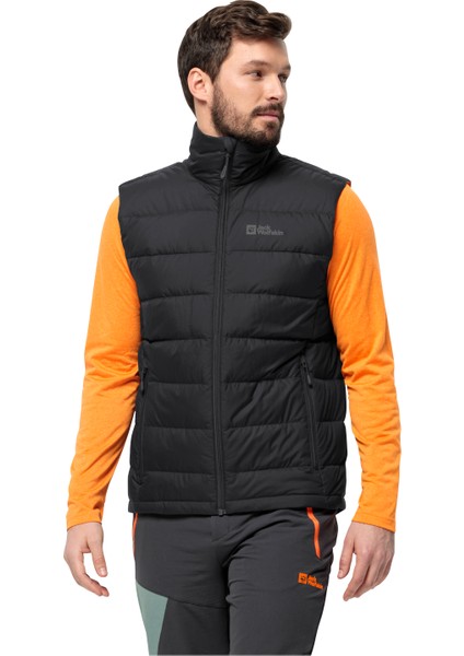 Jack Wolfskin Ather Down Erkek Siyah Yelek 1207691-6000