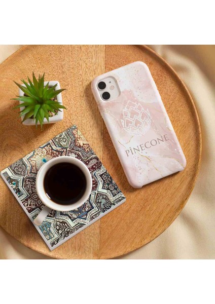 Etnik Desen Taş Bardak Altlığı – 4’lü Set, 10x10 cm Dekoratif Masaüstü Koruyucu Doğaltaş Altlık |SC111| fırsatları