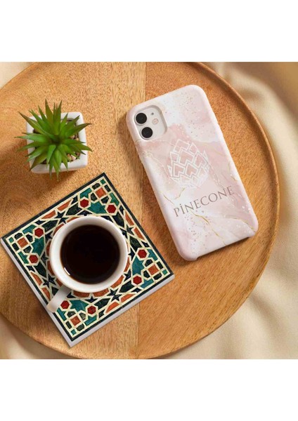Stone Etnik Desen Taş Bardak Altlığı – 4’lü Set, 10x10 cm Dekoratif Masaüstü Koruyucu Doğaltaş Altlık |SC144| fırsatları