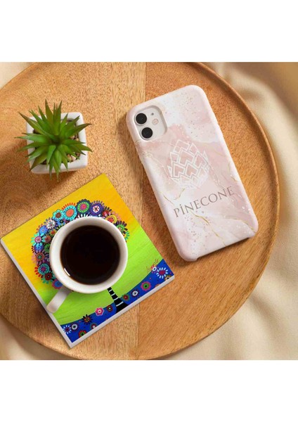 Stone Hayat Ağacı Taş Bardak Altlığı – 4’lü Set, 10x10 cm Dekoratif Masaüstü Koruyucu Doğaltaş Altlık |SC150| fırsatları