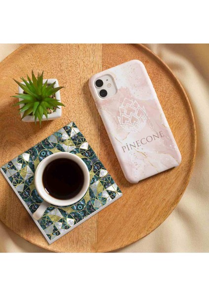 Hayat Ağacı, Michelangelo Adem'in Yaratılışı, Yaşam Çiçeği Taş Bardak Altlığı Masaüstü Koruyucu Altlık 4 Parça Set 10x10cm Stone Coasters SC200